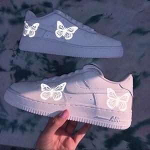 Custom Reflective Butterfly Nike Air 
